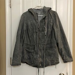 Empyrean clothing gray stonewashed jacket